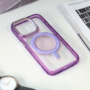 Чехол Magsafe Frame для iPhone 14 Pro 6.1 фиолетовый