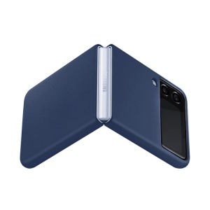 Элегантный складной чехол для Samsung F721B Galaxy Z Flip 4 5G темно-синий - Img 3