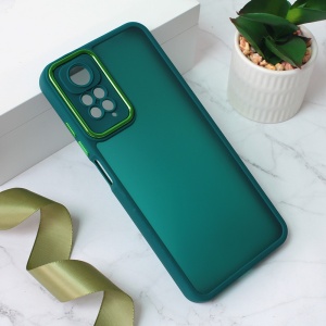 Яркий чехол для камеры Xiaomi Redmi Note 11/Note 11S, темно-зеленый