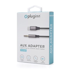 Adapter Pluginn 3.5mm na Lightning 1m crni - Img 1