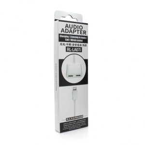 Adapter REMAX Concise za slusalice i punjenje iPhone lightning RL-LA07i beli - Img 2