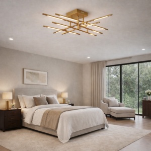 ARIA 7 LUSTER LED 48W 3000K ZLATO - Img 3