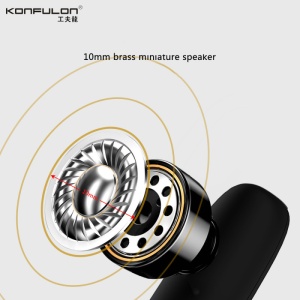 Bluetooth-гарнитура KONFULON BT-02 белая - Img 3