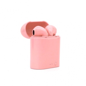 Bluetooth slusalice Airpods i7 mini roze HQ - Img 1