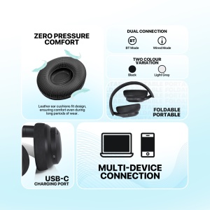 Bluetooth slusalice Fantech GO Vibe WH05A sive - Img 3