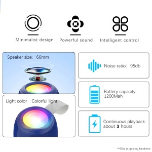 Bluetooth zvucnik LC-03 5W crni - Img 4