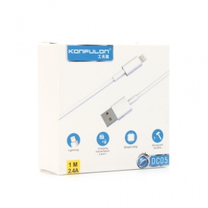 Data kabl KONFULON DC05 za iphone lightning beli 1m - Img 4