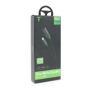 Data kabl T-phox Zinc Holly micro USB 2.4A zlatno-crni 1.2m - Img 1