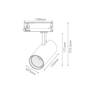 DAWN LED REFLEKTOR SINSKI EL-T21D030 30W CCT CRNI TROFAZNI - Img 2