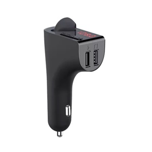 FM transmiter V14, slusalica, USB TF Bluetooth 5.0 handsfree crni - Img 1