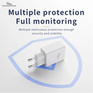 Kucni punjac KONFULON JK77 2.4A sa iPhone lightning kablom beli 1m - Img 3