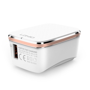 Kucni punjac LDNIO A1204Q Quick Charge 3.0 USB 5V 2.4A sa micro USB kablom beli - Img 3