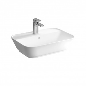 Lavabo nadgradni VITRA Geo 60cm zdelasti sa prelivom sa otvorom za slavinu - Img 1