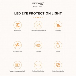 LED Lampa Konfulon TD-02 bela - Img 3