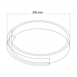 LED PLAFONJERA EL1671 O 16W 3000K CRNA/BELA - Img 3
