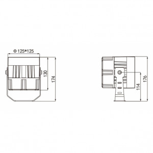 LED REFLEKTOR JM-4707 32W 3000K SIVI IP66 - Img 4