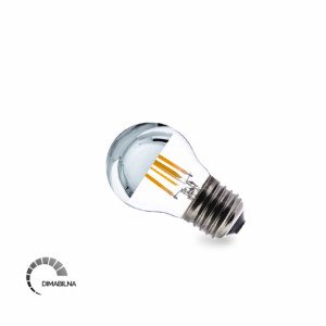 LED SIJALICA FILAMENT DIM G45 4W E27 2700K 470lm TOP SILVER - Img 1