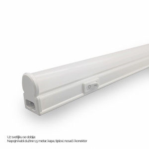 LED SVETILJKA KL T5 0,3m 4W 6500K PREKIDAC BELA - Img 1