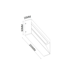 LED SVETILJKA PL-269 ZIDNA 5W 4000K IP54 ANTRACIT - Img 2