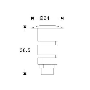 LED SVETILJKA SC-F102A PODNA 0,6W (4000-4500K) IP65 NIKL - Img 4