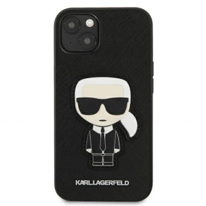 Maska Karl Lagerfeld Hc Saffiano Ikonik Patch za iPhone 13 6.1 crna (KLHCP13MOKPK) - Img 2