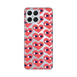 Maska Silikonska Print Skin za Honor X8 Eye Heart Pattern