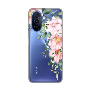 Maska Silikonska Print Skin za Huawei Nova Y70/Y70 Plus Gentle Rose Pattern