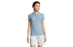 PEOPLE ženska polo majica sa kratkim rukavima - sky blue, L