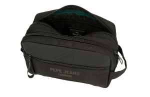 PEPE JEANS BROMLEY muški neseser sa 2 pregrade - crna - Img 4