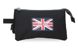 PEPE JEANS HENRY prazna pernica sa 3 pregrade