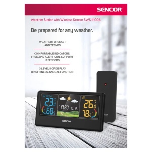 Smart meteorološka stanica SENCOR SWS 4100 B crna - Img 3