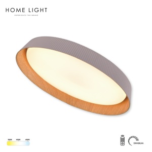 SOLEA 121 PLAFONSKA SVETILJKA 24/48W CCT CAPPUCCINO/DRVO DIM - Img 3
