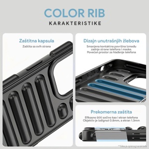 Torbica Color Rib za iPhone 13 Pro Max 6.7 narandzasta - Img 2