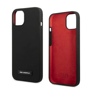 Torbica Karl Lagerfeld Hc Silicone Plaque za iPhone 13 6.1 crna (KLHCP13MSLMP1K) - Img 3