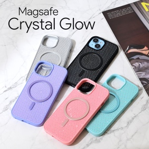 Torbica Magsafe Crystal Glow za iPhone 16 Pro Max 6.9 srebrna - Img 1