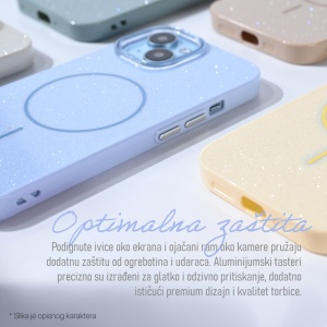 Torbica Magsafe Sparkle Dust za iPhone 16 6.1 zelena - Img 3