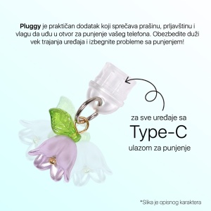 Type C Pluggy roze cvet - Img 2
