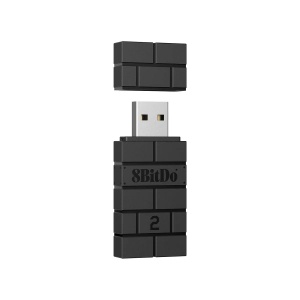 Univerzalni gamepad adapter 8BitDo USB Wireless Adapter 2 PC/PS/Mac/Xbox/Switch/Android black