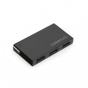 USB HUB Omega OUH24BB box crni