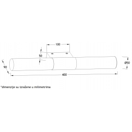 VESTA 146 ZIDNA LAMPA LED 8W 4200K - Img 3