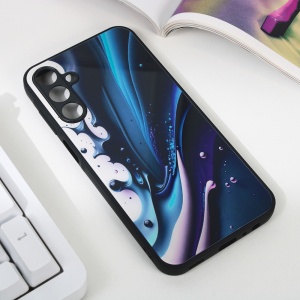 Абстрактный чехол для Samsung A156B Galaxy A15 5G тёмно-синий