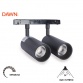 Магнитный отражатель LED08-20(10*2)3000K 24 48 DC черный новый - Img 5