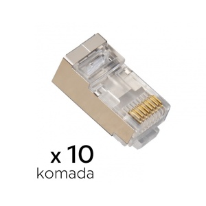 Разъем RJ45 металлический CAT 6 8P8C JWD-AD82 10 шт.