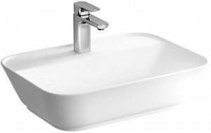 Раковина VITRA Geo 59,5x42,5 см без перелива с отверстием для смесителя - Img 1