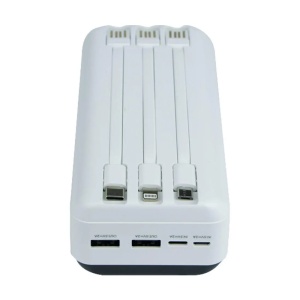 Резервный аккумулятор REMAX Lesu Series RPP-103 2A Cabled 30000mAh белый - Img 4