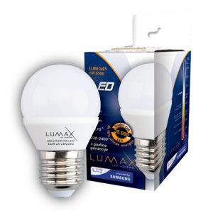 Светодиодная лампа Lumax LUMG45-6W-6500K E27