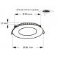 LED panel UZ-KNC1 3W 4000K
