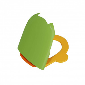 Сиденье для унитаза VITRA SENTO KIDS желто-зеленое с оранжевой опорой