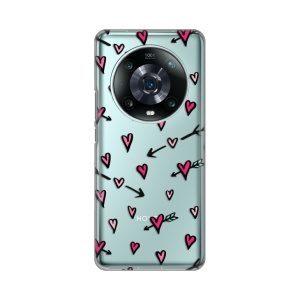 Силиконовый чехол с принтом для Honor Magic 4 Pro с рисунком сердца