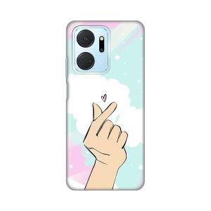 Силиконовый чехол с принтом для Honor X7a Magic Love
